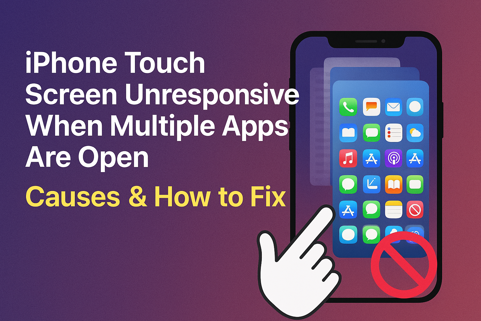 iPhone Touch Screen Unresponsive When Many Apps Open: Causes & Fixes