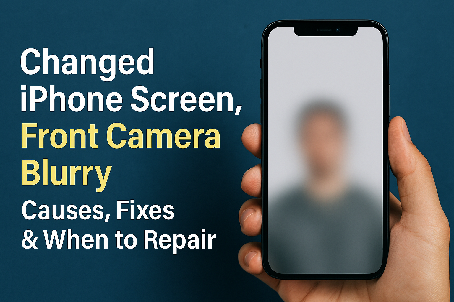 iPhone Front Camera Blurry After Screen Replacement: Causes, Fixes & When to Repair?