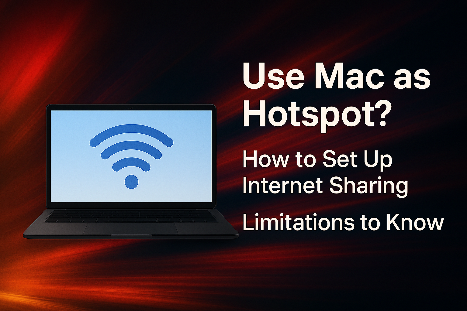 🖥️ ใช้ Mac เป็น Hotspot แชร์เน็ตได้ไหม? วิธีตั้งค่า Internet Sharing และข้อจำกัดที่ควรรู้