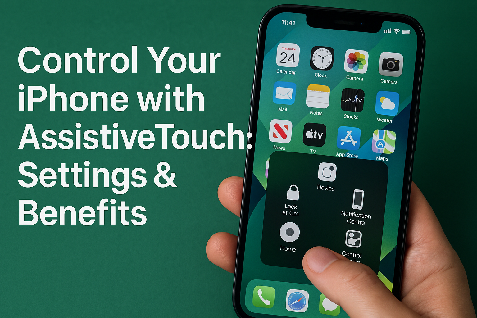 ใช้ AssistiveTouch ควบคุม iPhone แทนทุกปุ่ม: ตั้งค่า & ประโยชน์