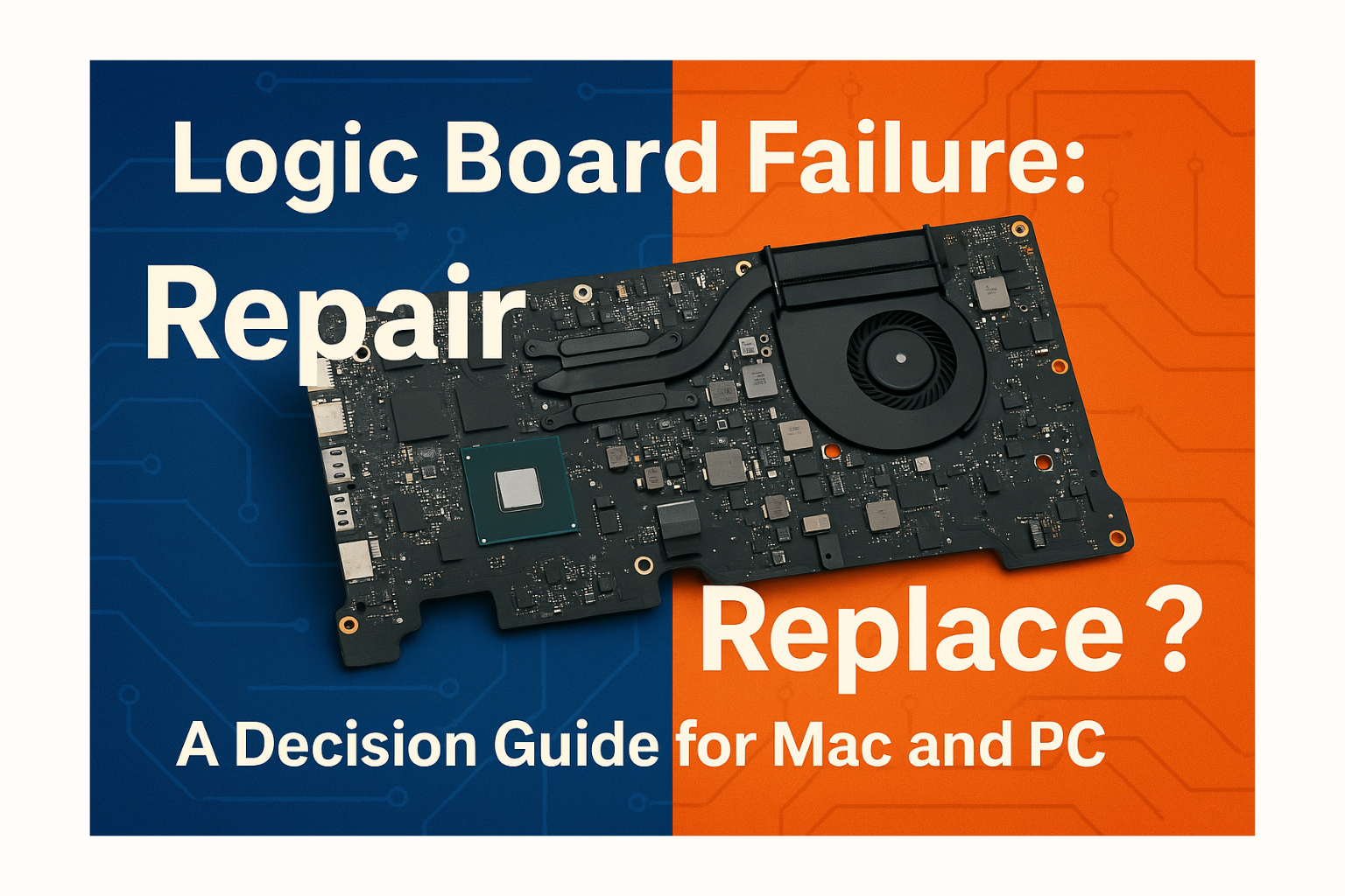 Logic Board เสีย: ซ่อมหรือเปลี่ยนดี? คู่มือตัดสินใจสำหรับ Mac และ PC