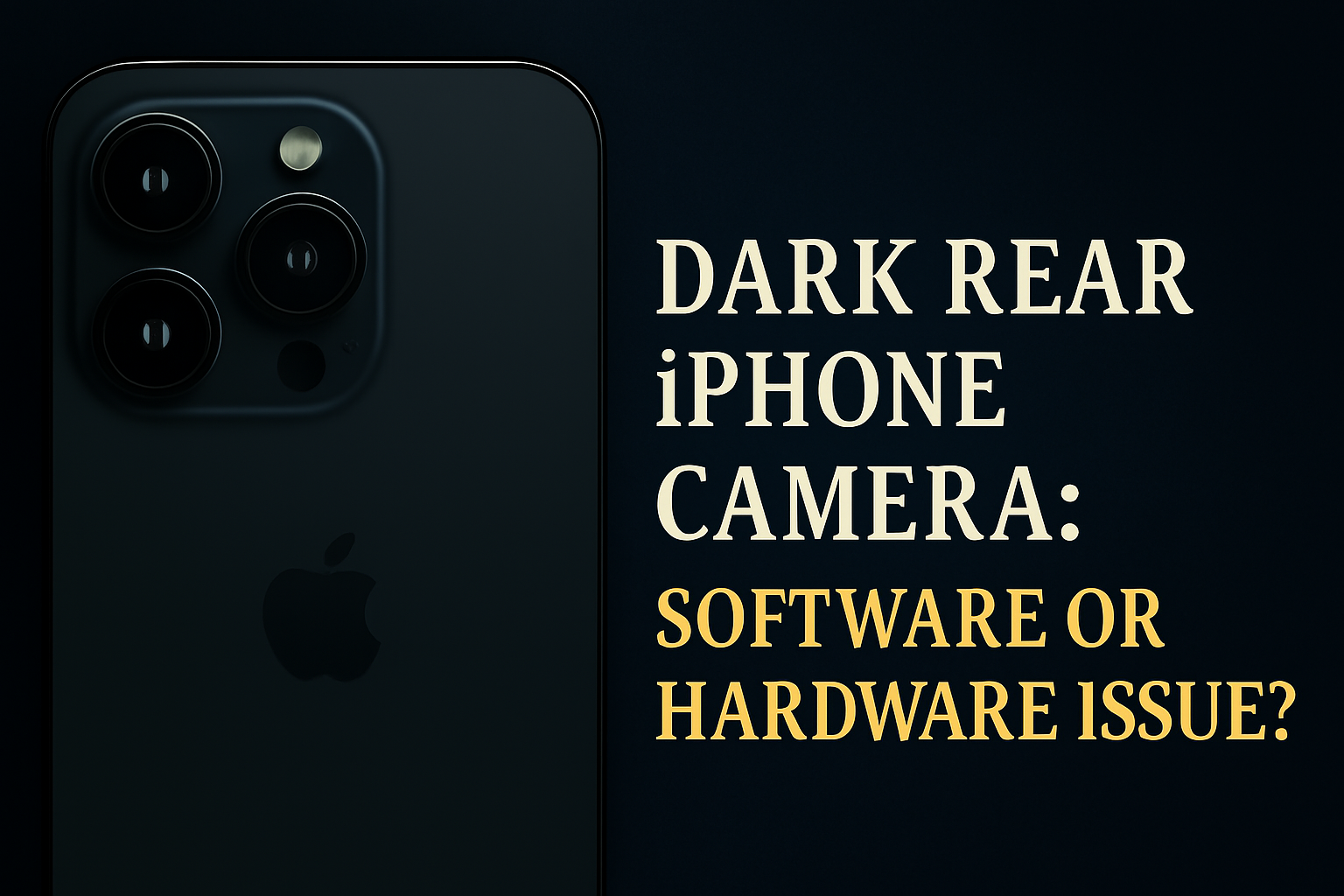 กล้องหลัง iPhone มืด: ปัญหาซอฟต์แวร์หรือฮาร์ดแวร์? วิเคราะห์ปัญหาและแนวทางแก้ไข