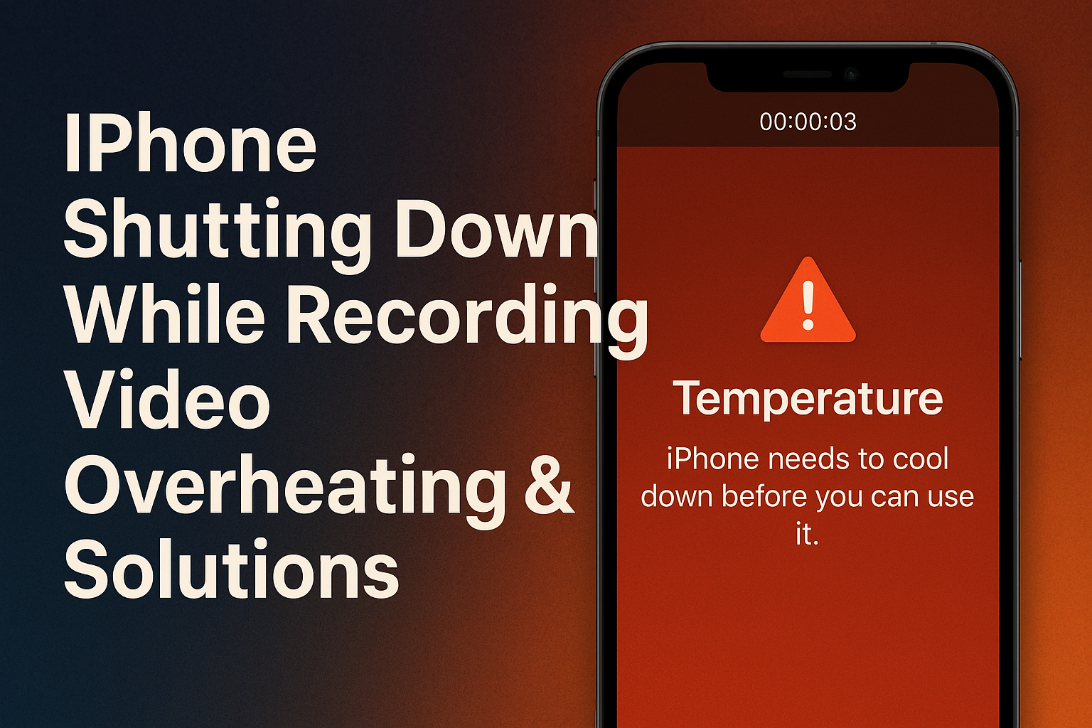 iPhone ปิดตัวเองขณะถ่ายวิดีโอ: ปัญหาความร้อน & วิธีแก้ไข